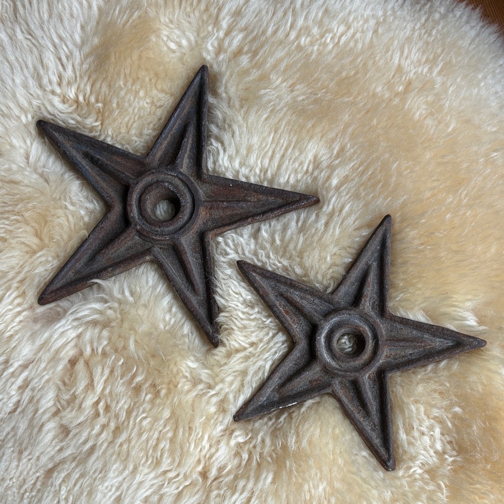 Antique Cast Iron Stars